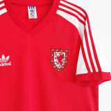 1982 Wales Home Red Retro Soccer Jersey