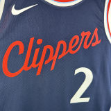 2024/25 Clippers LEONARD #2 Sapphire Blue NBA Jerseys