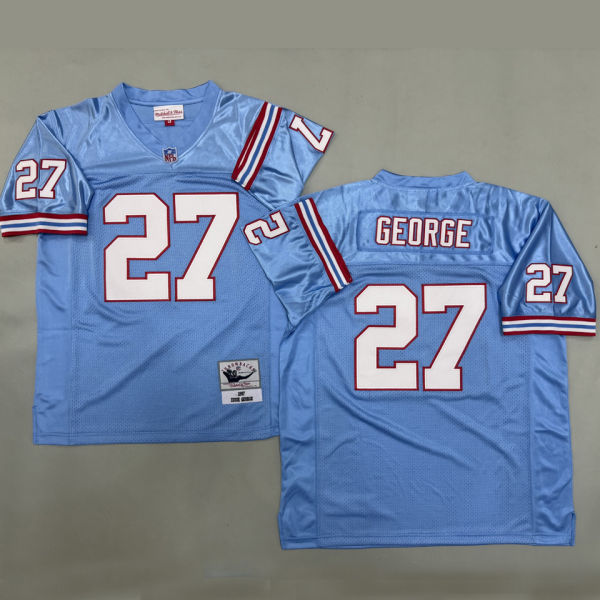 GEORGE #27 Men's Tennessee Titans Retro NFL Jersey 泰坦