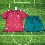 2026/27 Portugal Home Red Kids Soccer Jersey