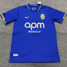 2025/26 Monaco Away Blue Fans Soccer Jersey