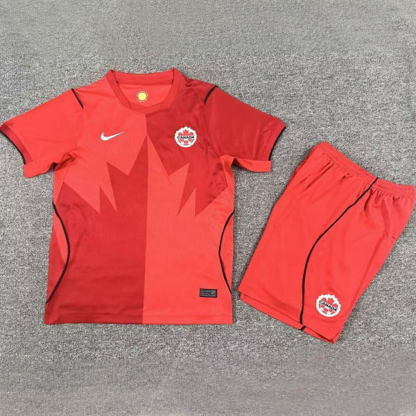 2026/27 Canada Home Red Kids Soccer Jersey