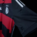 2014 Germany Away Balck And Red Retro Soccer Jersey