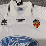 1999/2000 Valencia Home White Retro Soccer Jersey