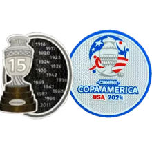 Conmebol Copa America USA 2024+15 Cup Patch Uruguay Jersey 2024 美洲杯章+ 乌拉圭 专用15字杯 (You can buy it alone OR tell us which jersey to print it on. )