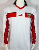 1998 Morocco White Retro Long Sleeve Soccer Jersey