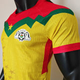 2025/26 Burkina Faso Yellow Player Version Soccer Jersey