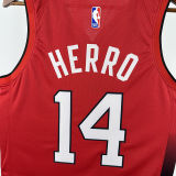 2025 Miami Heat HERRO #14  Red City Edition NBA Jerseys 热压