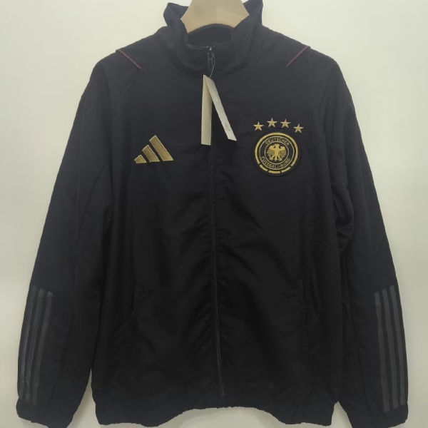 2025 Germany Black Windbreaker