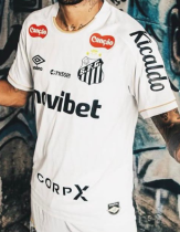 2026/27 Santos 1:1 Quality Home White Fans Soccer Jersey 全广告