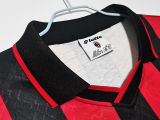 1995/96 AC Milan Home Red Black Retro Soccer Jersey