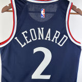 2024/25 Clippers LEONARD #2 Sapphire Blue NBA Jerseys