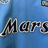 1988/89 Napoli Home Blue Retro Long Sleeve Soccer Jersey