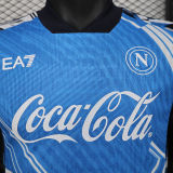 2024/25 Napoli Blue Training Player Version Soccer Jersey