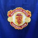 1988/90 M Utd Away Blue Retro Soccer Jersey