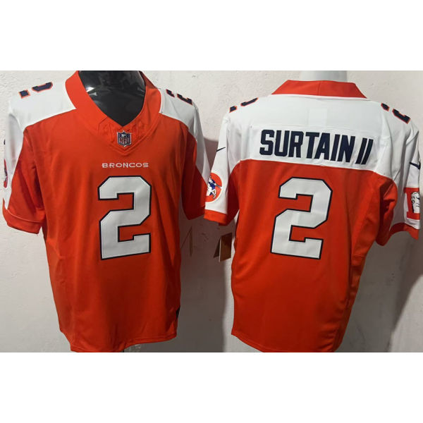 SURTAIN II #2 Men's Denver Broncos NFL Jersey 野马   (3代）