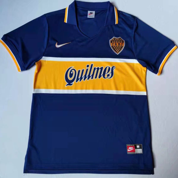 1997 Boca Home Blue Retro Soccer Jersey