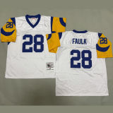 FAULK #28 Men's Los Angeles Rams Retro NFL Jersey 公羊