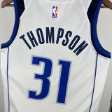 2025 Mavericks THOMPSON #31 White NBA Jerseys
