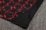 2025 M Utd Black Red Kids Sweater Tracksuit