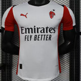 Copy 2025/26 AC Milan Away White Player Version Soccer Jersey