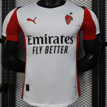 Copy 2025/26 AC Milan Away White Player Version Soccer Jersey