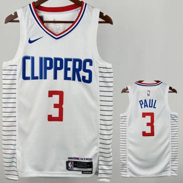 Clippers PAUL #3 White NBA Jersey