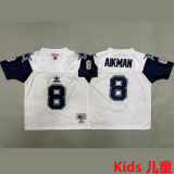 AIKMAN #8 Dallas Cowboys Retro Kids NFL Jersey 牛仔
