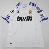 2010/11 RM Home White Retro Long Sleeve Jersey
