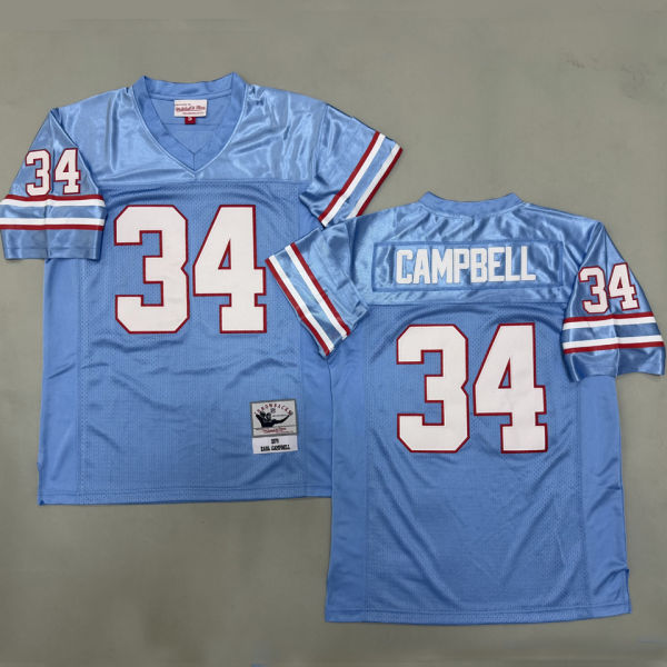 CAMPBELL #34 Men's Tennessee Titans Retro NFL Jersey 泰坦