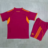 2025/26 Roma Home Red Kids Soccer Jersey