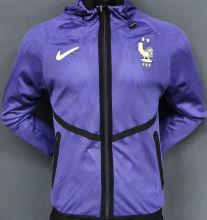 2026/27 France Purple Double Layered Windbreaker  (Size is Slightly Small ,Please Purchase a Large Size)