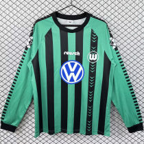 1994/1995 Wolfsburg Away Green Long Sleeve Retro Jersey