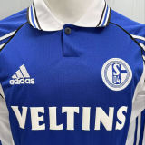 1998/2000 Schalke 04 Blue Retro Long Sleeve Soccer Jersey