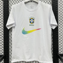 2026/27 Brazil White Casual Pure Cotton T-Shirt