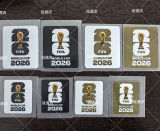 橡胶 FIFA WORLD CUP 2026 Rubber Patch Right Patch 右臂章 白底黑字 (You can buy it alone OR tell us which jersey to print it on. )