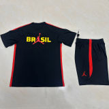 2026/27 Brazil Black Training Jersey (A Set) 红边