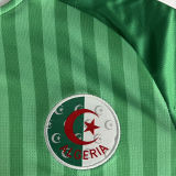 2026/27 Algeria Away Green Fans Soccer Jersey  无星 (Have Right Patch 有右臂章 白底黑字）
