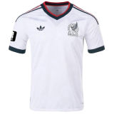 2026/27 Mexico 1:1 Quality Away White Fans Soccer Jersey  (Have Right Patch 有右臂章 黑底白字）