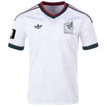 2026/27 Mexico 1:1 Quality Away White Fans Soccer Jersey  (Have Right Patch 有右臂章 黑底白字）