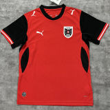 2026/27 Austria Hoem Red Fans Soccer Jersey (Have Right Patch 有右臂章 白底黑字）