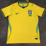 2026/27 Brazil 1:1 Quality Home Yellow Fans Soccer Jersey (Have Right Patch 有右臂章 金底白字）