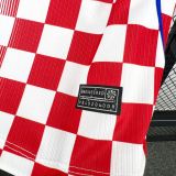 2026/27 Croatia Home Fans Soccer Jersey (Have Right Patch 有右臂章 黑底白字）