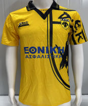 1993/1994 AEK Home Yellow Retro Soccer Jersey
