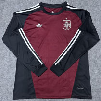 2026/27 Spain Goalkeeper Red Fans Long Sleeve Soccer Jersey