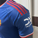 2026/27 M Utd Third Blue Player Version Soccer Jersey