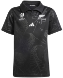 2023 All Blacks Home Black Rugby Shirt