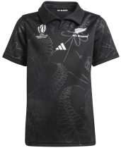 2023 All Blacks Home Black Rugby Shirt