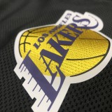 NBA Lakers' black gray warm-up training appearance hooded zipper jacket  with chip  1:1