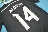 Retro Real Madrid third  Away Black Long Sleeve  1:1 Quality Soccer Jersey    2014-2015
